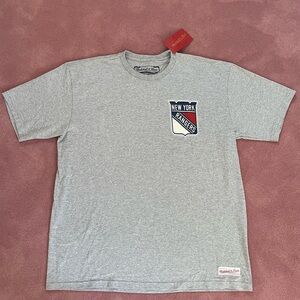 Mitchell & Ness New York Rangers grey t-shirt, size XL, new with tags